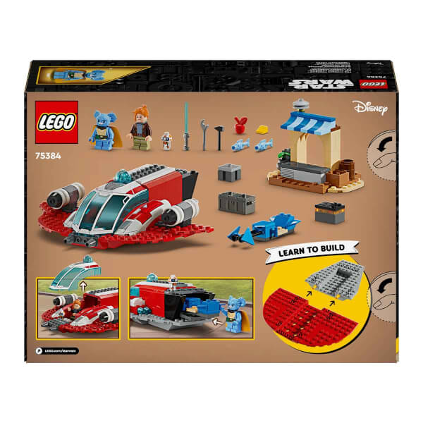 LEGO® Star Wars: Young Jedi Adventures Crimson Firehawk™ 75384 - 4 Yaş ve Üzeri Star Wars Sevenler için Yaratıcı Oyuncak Yapım Seti (136 Parça)