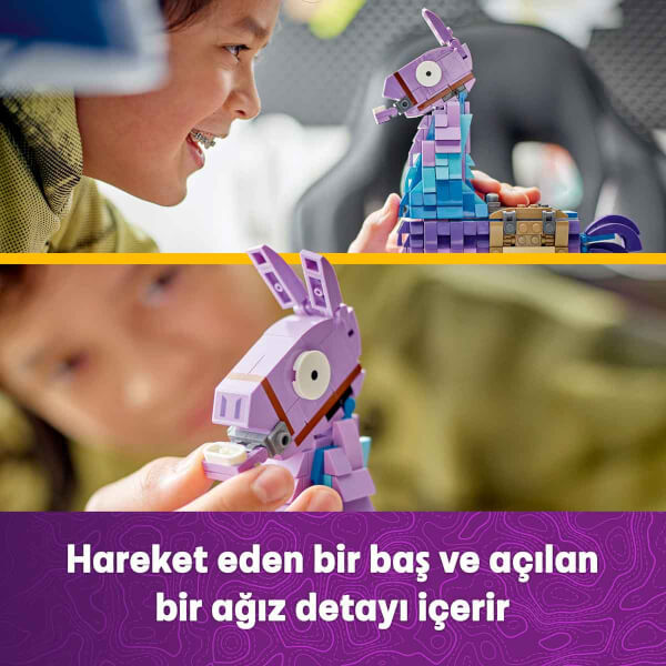 LEGO Fortnite Mühimmat Laması 77071 - 12 Yaş ve Üzeri Video Oyunu Sevenler İçin Sergilenebilir Yaratıcı Oyuncak Yapım Seti (691 Parça)