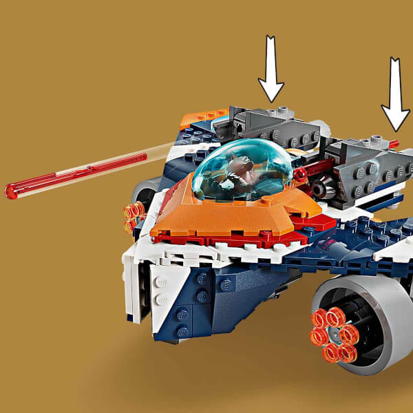 LEGO® Marvel Rocket'in Warbird Aracı Ronan'a Karşı 76278 – 8 Yaş ve Üzeri Süper Kahraman Yedi Çocuk İçin İnşa Edilebilen Uzay Gemisi İçeren Yaratıcı Oyuncak Yapım Seti (290 Parça)