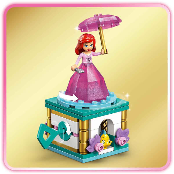 LEGO Disney Princess Dönen Ariel 43259 - 5 Yaş ve Üzeri Prenses Seven Çocuklar için Mini Bebek Figürü İçeren Yaratıcı Oyuncak Yapım Seti (93 Parça)