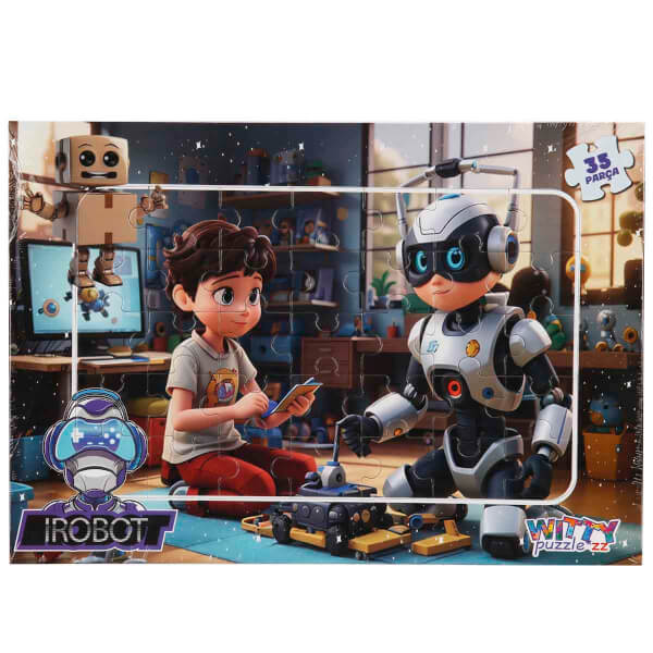 35 Parça Puzzle: Robot ve Arkadaşı 