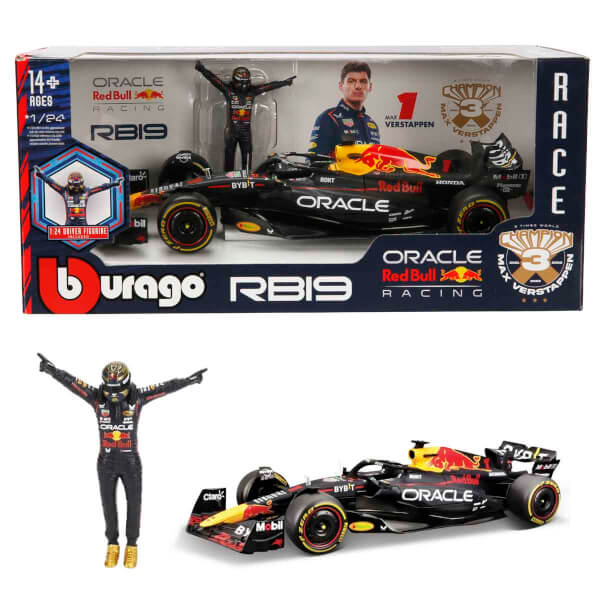 1:24 Oracle Red Bull Racing RB19 Figürlü Formula 1 Yarış Arabası