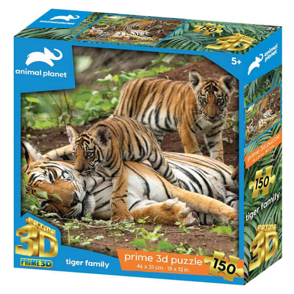 150 Parça 3D Puzzle: Kaplan Ailesi