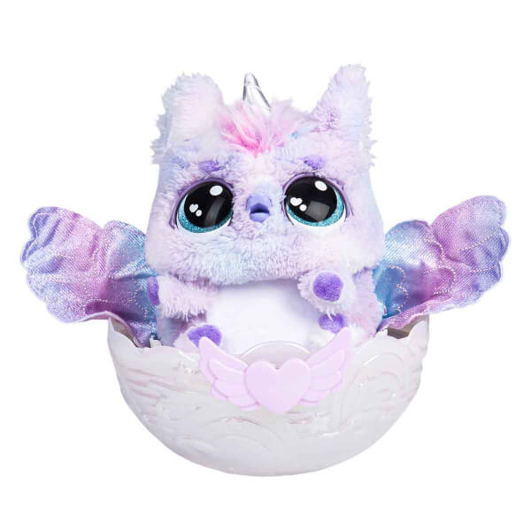 Sesli ve Işıklı Hatchimals Alive Mystery Hatch Pufficorn İnteraktif Peluş Sürpriz Yumurta