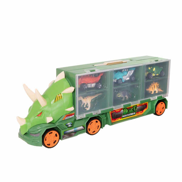 Teamsterz Dino Transporter 3 Araçlı 3 Dinozorlu Oyun Seti