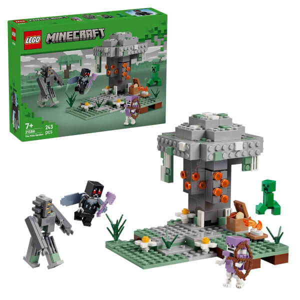 LEGO Minecraft Solgun Bahçe 21586 - 7 Yaş ve Üzeri Çocuklar için Minecraft Figürleri İçeren Yaratıcı Oyuncak Yapım Seti (243 Parça)
