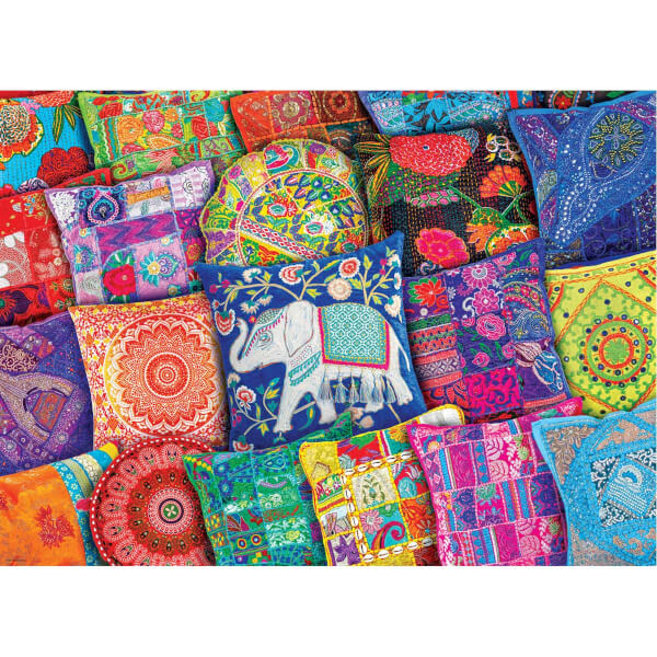 1000 Parça Puzzle : Indian Pillows