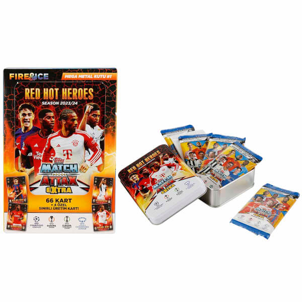 UEFA Match Attax Extra 2023-24 Mega Metal Kutu