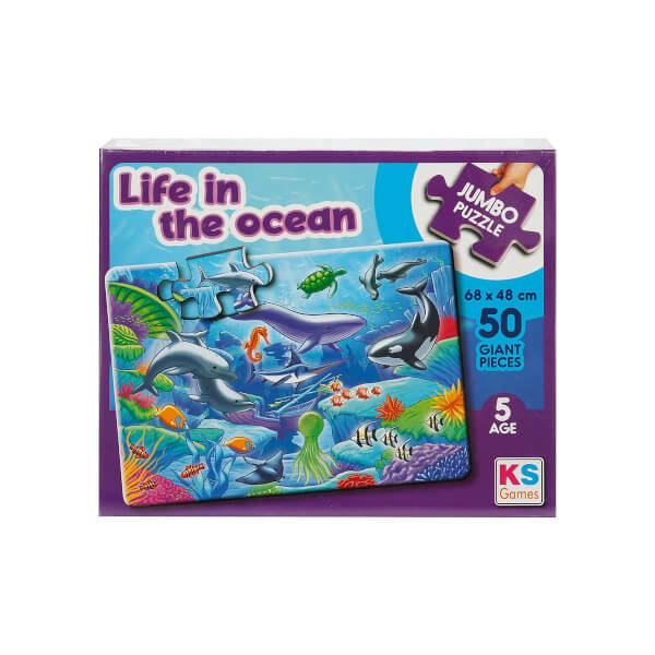 50 Parça Jumbo Puzzle: Life In The Ocean