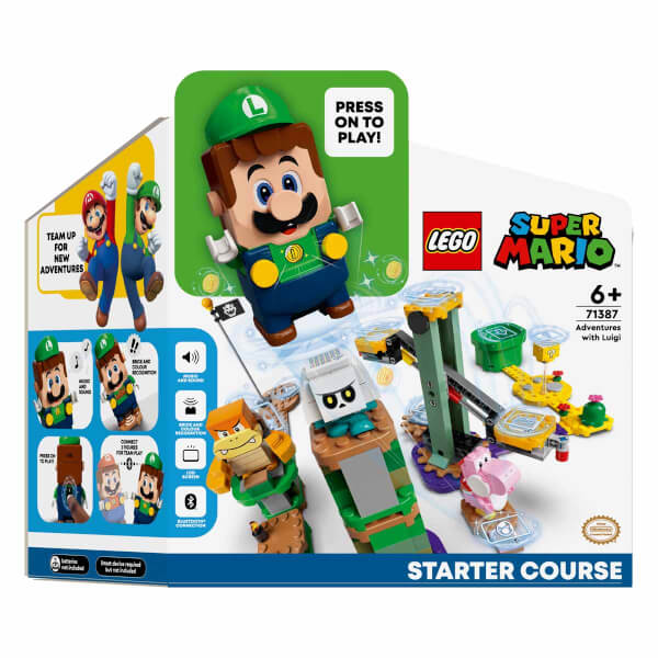  LEGO Super Mario Luigi ile Maceraya Başlangıç Seti 71387 - Yaratıcı Çocuklar için Koleksiyonluk Oyuncak Yapım Seti (280 Parça)