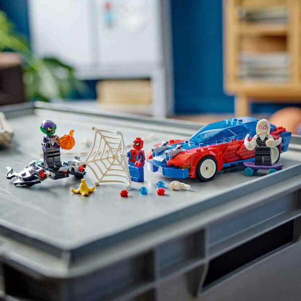 LEGO® Marvel Örümcek Adam Yarış Arabası ve Venom Green Goblin 76279 – 7 Yaş ve Üzeri Süper Kahraman Yedi Çocuklar için Yaratıcı Oyuncak Yapım Seti (227 Parça)