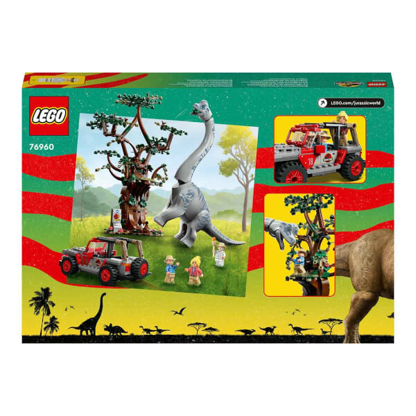 LEGO® Jurassic Park Brachiosaurus Keşfi 76960 - 9 Yaş ve Üzeri Çocuklar için Koleksiyonluk Yaratıcı Oyuncak Dinozor Yapım Seti (512 Parça)