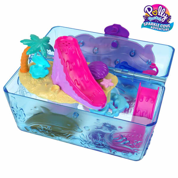 Polly Pocket Sparkle Cove Macera Adası Hazine Sandığı Oyun Seti HKV47