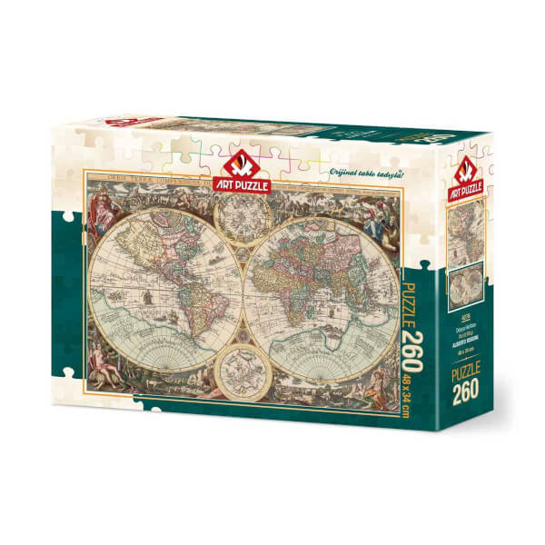 260 Parça Puzzle : Dünya Haritası 4276