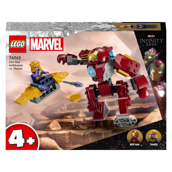  LEGO Marvel Iron Man Hulkbuster Thanos’a Karşı 76263 - 4 Yaş ve Üzeri Çocuklar için Süper Kahraman Savaşı İçeren Yaratıcı Oyuncak Yapım Seti (66 Parça)