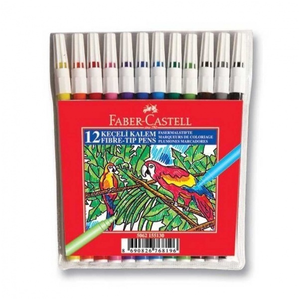 Faber Castell Keçeli Kalem 12 Renk 
