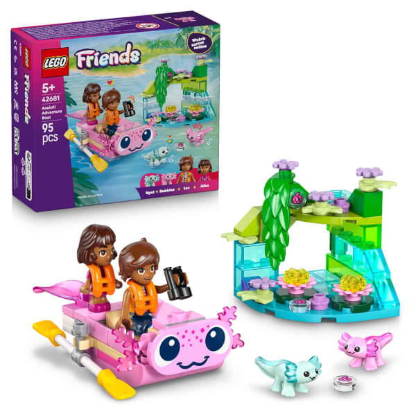 LEGO Friends Axolotl Macera Teknesi 42681 – 5 Yaş ve Üzeri Çocuklar için Mini Bebek İçeren Yaratıcı Oyuncak Yapım Seti (95 Parça)