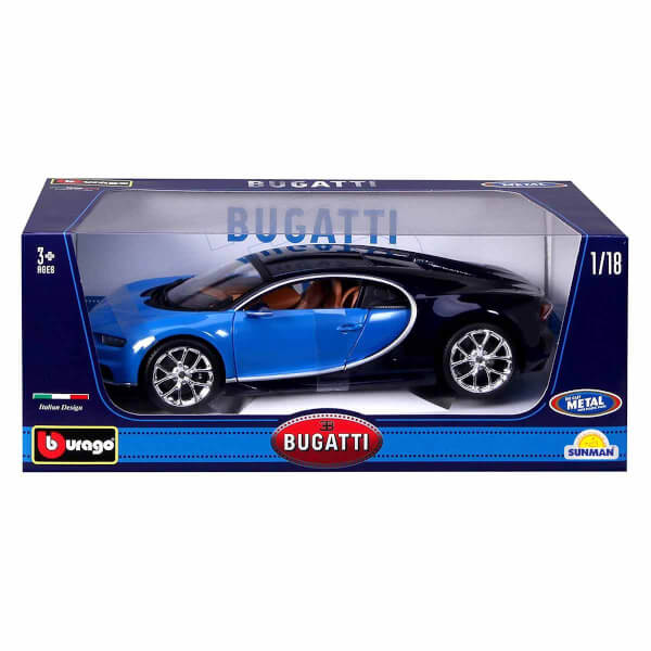 1:18 Bugatti Chiron Model Mavi Araba