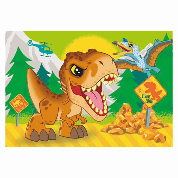 2 x 20 Parça Puzzle: Jurassic World