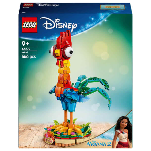 LEGO Disney Moana 2 Heihei 43272 - 9 Yaş ve Üzeri Çocuklar için İnşa Edilebilen Hayvan Modeli Yapım Seti (566 Parça)