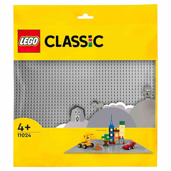 LEGO Classic Gri Plaka 11024 - 4 Yaş ve Üzeri LEGO Severler için Açık Uçlu Yaratıcı Yapım Seti (1 Parça)