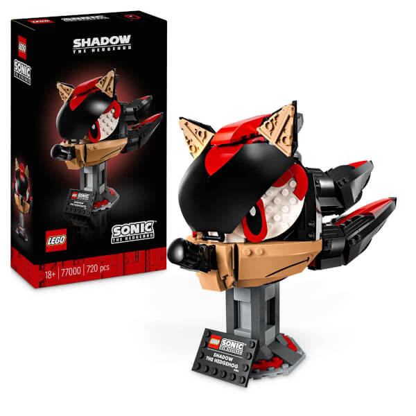 LEGO Sonic the Hedgehog Shadow the Hedgehog 77000 – Yetişkin Oyun Severler İçin Koleksiyonluk Sergilenebilir Model Yapım Seti (720 Parça)