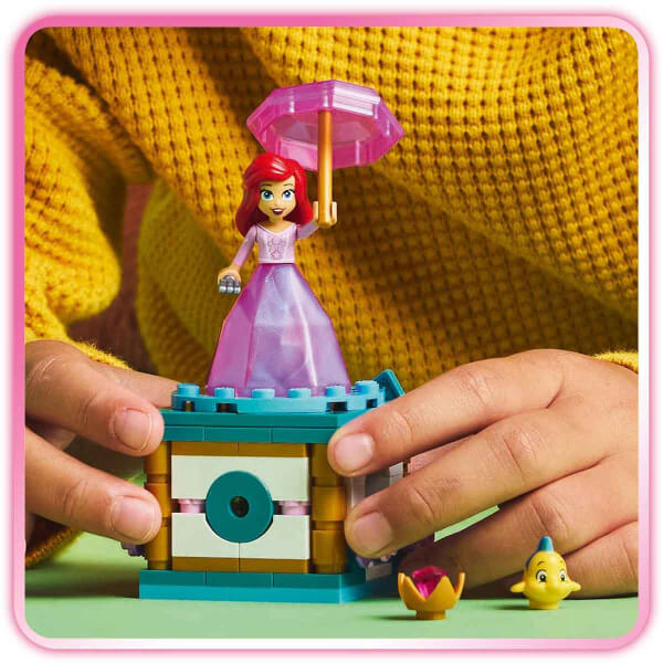 LEGO Disney Princess Dönen Ariel 43259 - 5 Yaş ve Üzeri Prenses Seven Çocuklar için Mini Bebek Figürü İçeren Yaratıcı Oyuncak Yapım Seti (93 Parça)