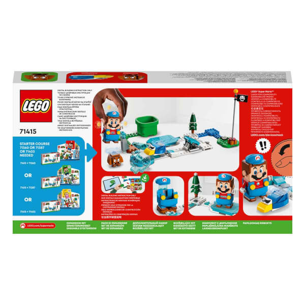 LEGO Super Mario Ice Mario Kostümü ve Donmuş Dünya Ek Macera Seti 71415