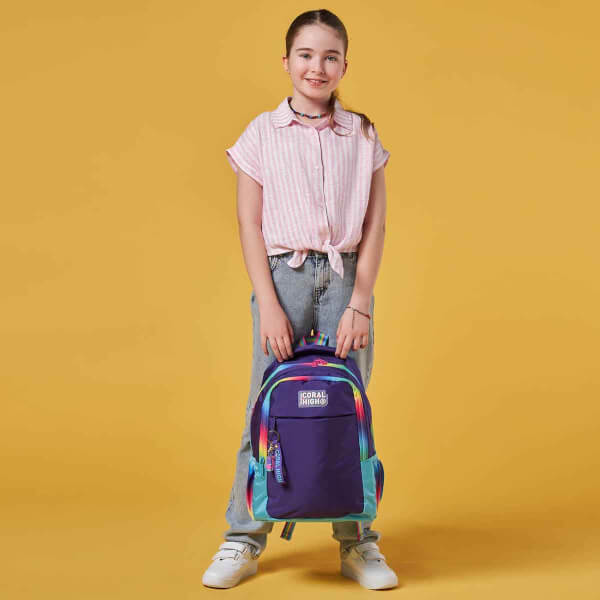 Coral High Gökkuşağı Desenli Okul Çantası 23662