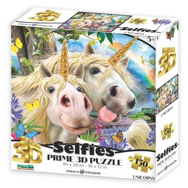 150 Parça 3D Puzzle: Unicorn Selfie