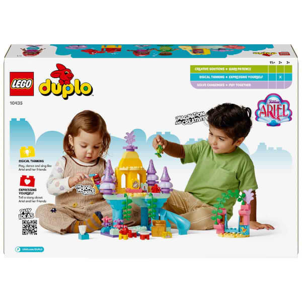 LEGO DUPLO Disney Ariel’in Sihirli Su Altı Sarayı 10435 - 2 Yaş ve Üzeri Küçük Deniz Kızı Seven Çocuklar İçin Eğitici Oyuncak Yapım Seti (116 Parça)