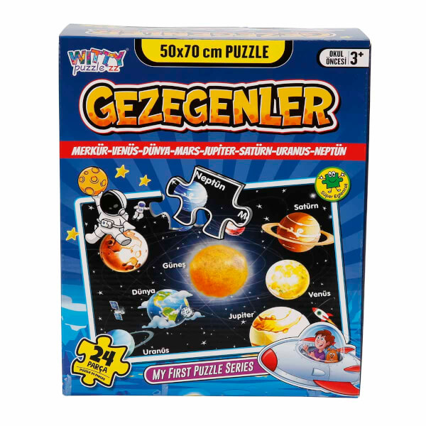 24 Parça Puzzle: Gezegenler