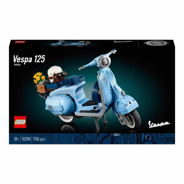 LEGO Vespa 125 10298 - Yetişkinler için Klasik bir İtalyan Simgesinin Detaylı ve Sergilenebilir Model Yapım Seti (1106 Parça)