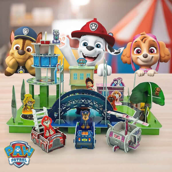 126 Parça 3D Puzzle: PAW Patrol