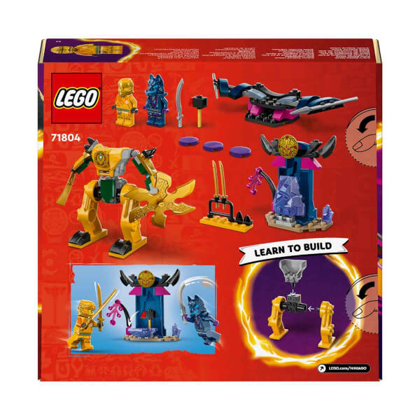 LEGO® NINJAGO® Arin'in Savaş Robotu 71804 - 4 Yaş ve Üzeri Çocuklar için Arin Minifigürü İçeren Yaratıcı Oyuncak Yapım Seti 71804 (104 Parça)