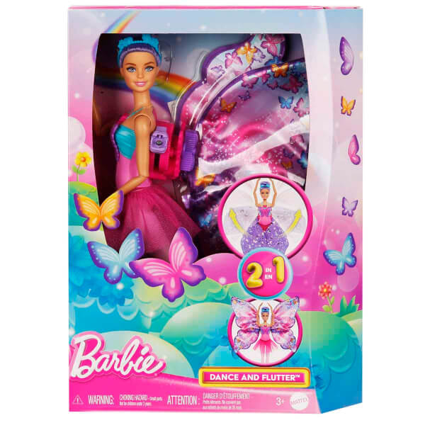 2in1 Barbie Kelebek Dansçı Bebek HXJ10