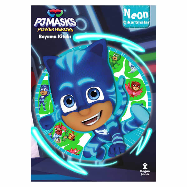 PJ Masks Neon Çıkartmalı Boyama Kitabı