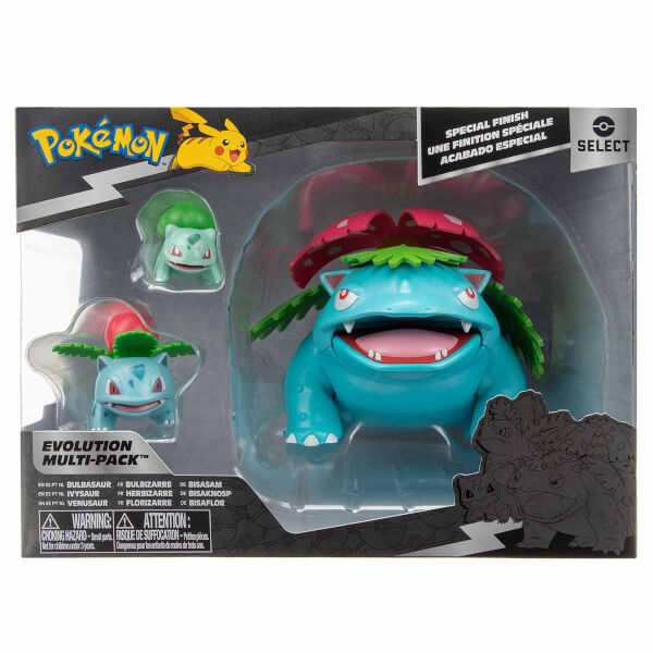 Pokemon Eklemli Evolution Bulbasaur Üçlü Figür