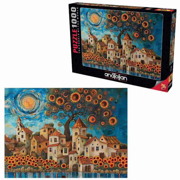 1000 Parça Puzzle: Ayçiçekleri