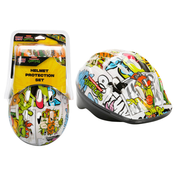 Rising Sports Ninja Turtles Kask ve Koruyucu Ekipman Seti M