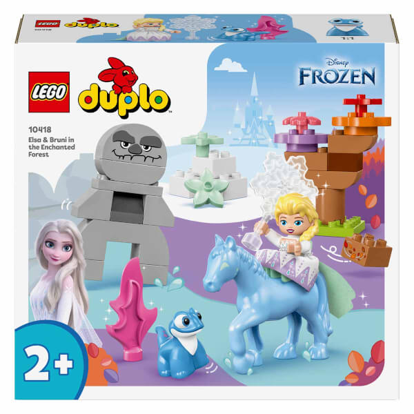 LEGO DUPLO Disney Elsa ve Bruni Büyülü Ormanda 10418 - 2 Yaş ve Üzeri Çocuklar için Elsa Mini Bebek Figürü İçeren Eğitici Oyuncak Yapım Seti (31 Parça)