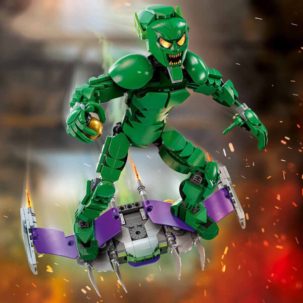 LEGO Marvel Green Goblin Yapım Figürü 76284 - 8 Yaş ve Üzeri Süper Kahraman Seven Çocuklar için Yaratıcı Oyuncak Yapım Seti (471 Parça)