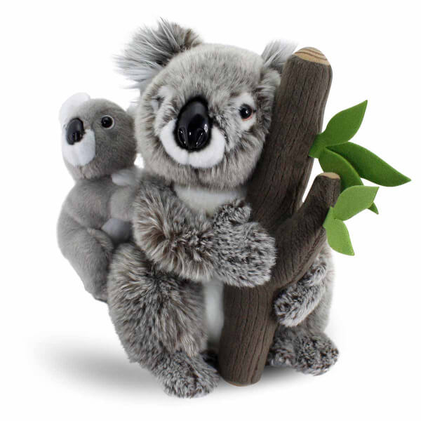 Ağaçta Yavrulu Koala Peluş