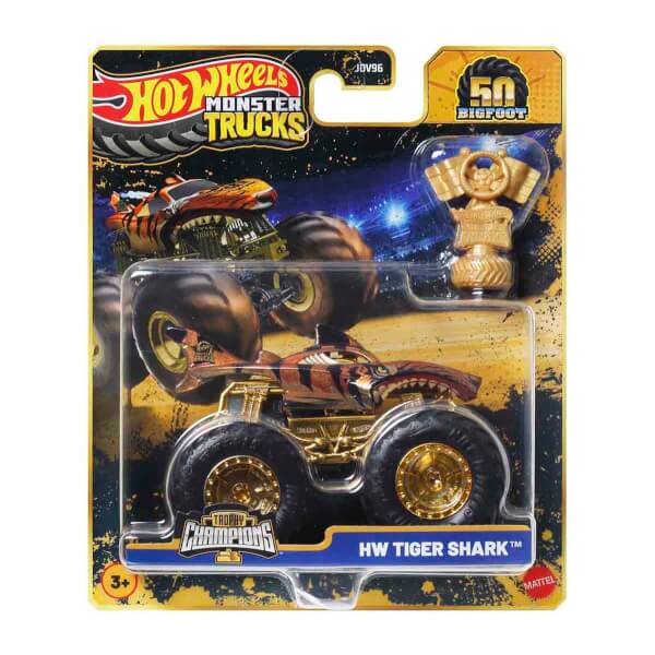 Hot Wheels Monster Trucks Bigfoot Trophy Şampiyonları Tekli Arabalar JDV96