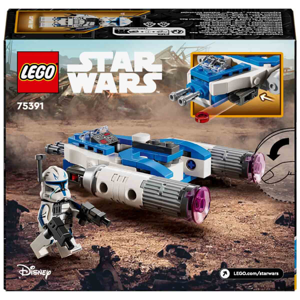 LEGO Star Wars: Klon Savaşları Yüzbaşı Rex Y-Wing Mikro Savaşçı 75391 - 6 Yaş ve Üzeri Çocuklar için Yaratıcı Oyuncak Yapım Seti (99 Parça)