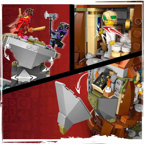 LEGO NINJAGO Ejderha Taşı Tapınağı 71819 - 13 Yaş ve Üzeri Gençler için 6 Minifigür İçeren Yaratıcı Oyuncak Yapım Seti (1212 Parça)