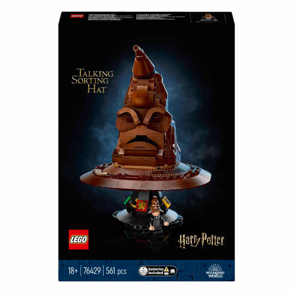 LEGO Harry Potter Konuşan Seçmen Şapka 76429 - Yetişkin Harry Potter Hayranları için Koleksiyonluk Yaratıcı Model Yapım Seti (561 Parça)