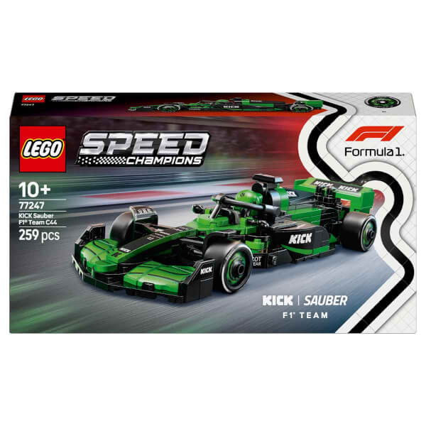 LEGO Speed Champions KICK Sauber F1 Team C44 Yarış Arabası 77247 - 10 Yaş ve Üzeri Çocuklar için Sürücü Minifigürü İçeren Yaratıcı Oyuncak Yapım Seti (259 Parça)