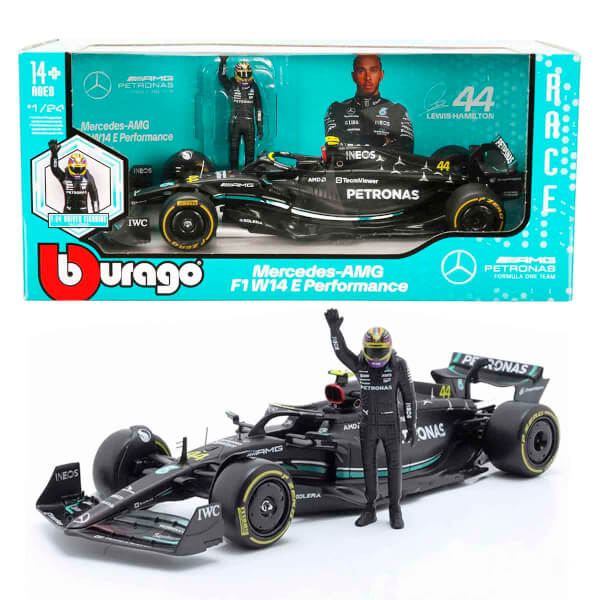1:24 Mercedes AMG F1 W14 E Performance Figürlü Formula 1 Yarış