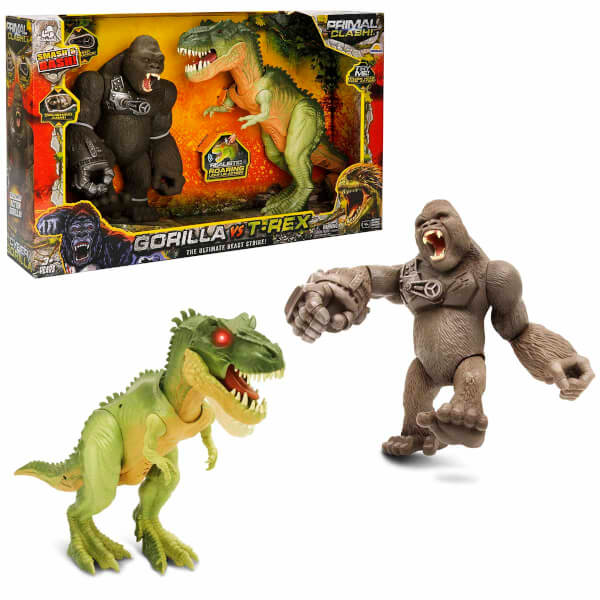 Primal Clash Goril ve T-Rex 2’li Figür Seti